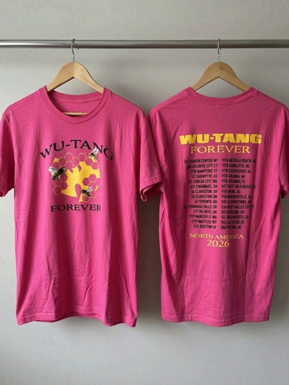 Wu-Tang Forever North America 2026 Tour T-Shirt Reprint